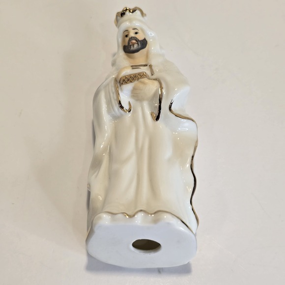 Galleria Nativity Set Wiseman Fine Porcelain Figure Gold Trim Replacement Part - Picture 6 of 8